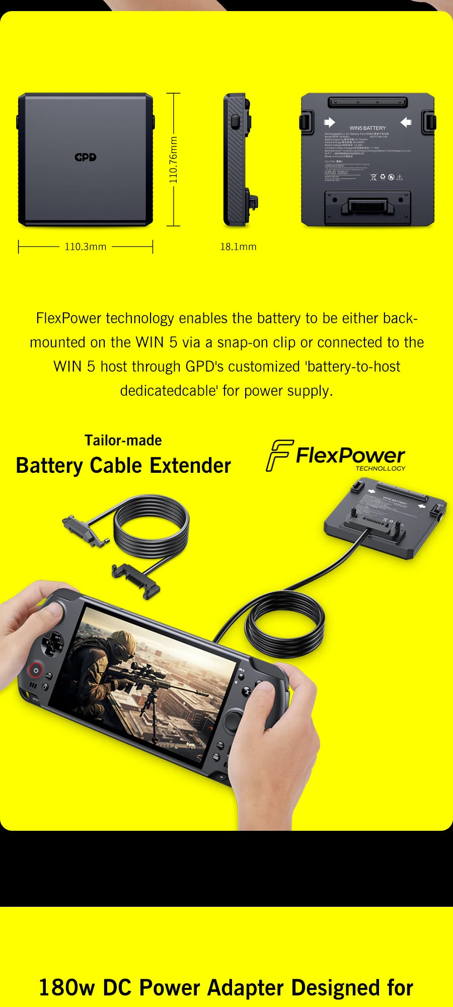 GPD WIN 5 Handheld Gaming Laptop Portable Gaming Entertainment with Laptop Functionality