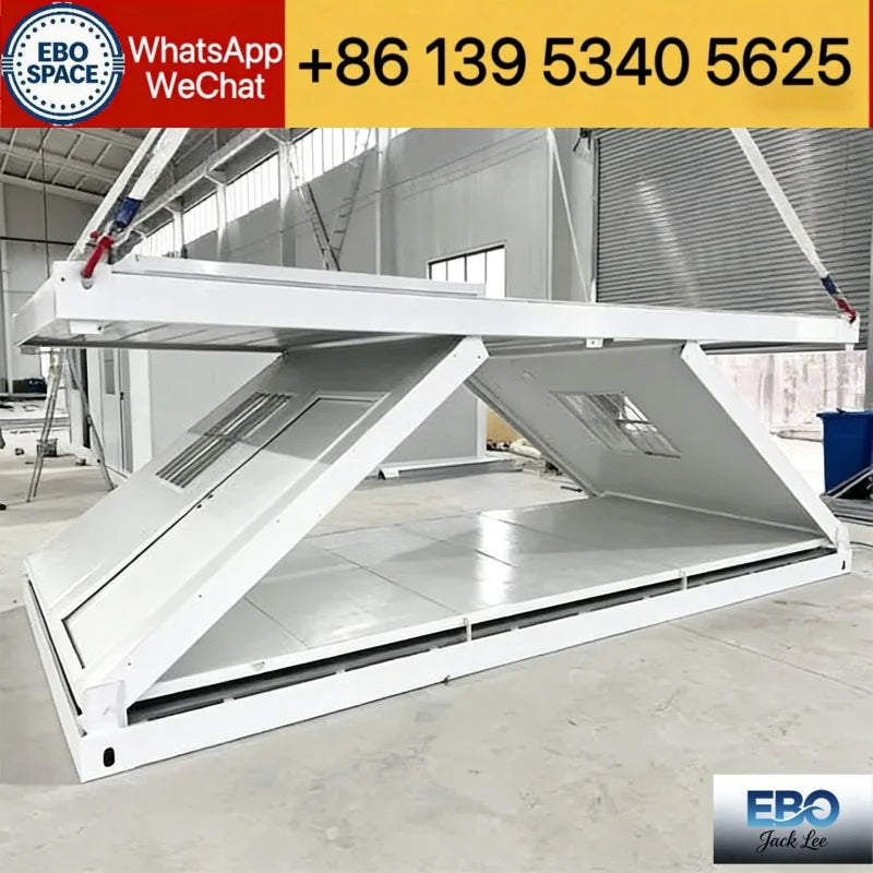 Multi-size folding container house, expandable modular house, multi-purpose, fully equipped