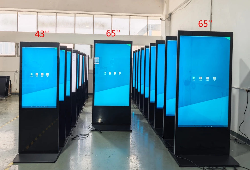 55" Inch Digital Signage and Displays Kiosk Totem LCD Touch Screen Indoor Smart WIFI Floor Stand Advertising Player