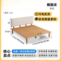 European Modern Bed Frame Double Storage Bedroom Full Size Bed Frame Headboard Nightstands Mobili Per La Casa Home Furniture