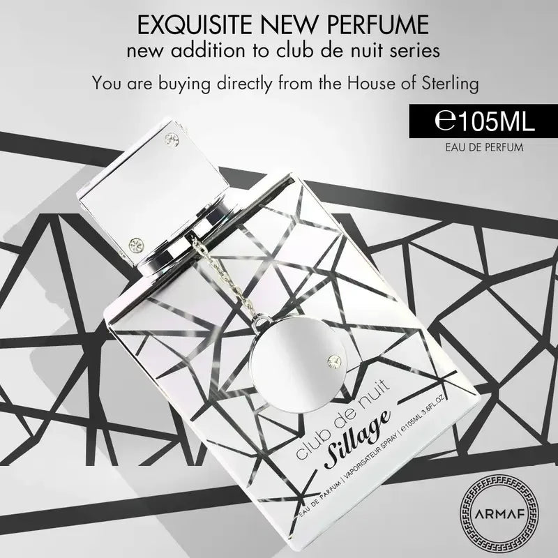 Armaf Club De Nuit Sillage Unisex Eau de Parfum Spray - Captivating Floral Woody Musk Fragrance with Bergamot