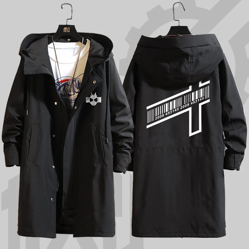 Anime Kamen Rider Printed Zipper Trench Long Coat Jacket Hooded Hoodies Cosplay Men Women Customized Cloaks