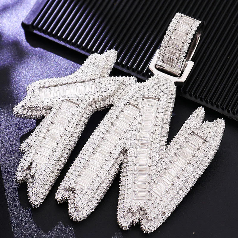 Provence Letter Pendant for Men Moissanite Miami Fashion Pendant for Women Hip Hop Pendant Custom Jewelry