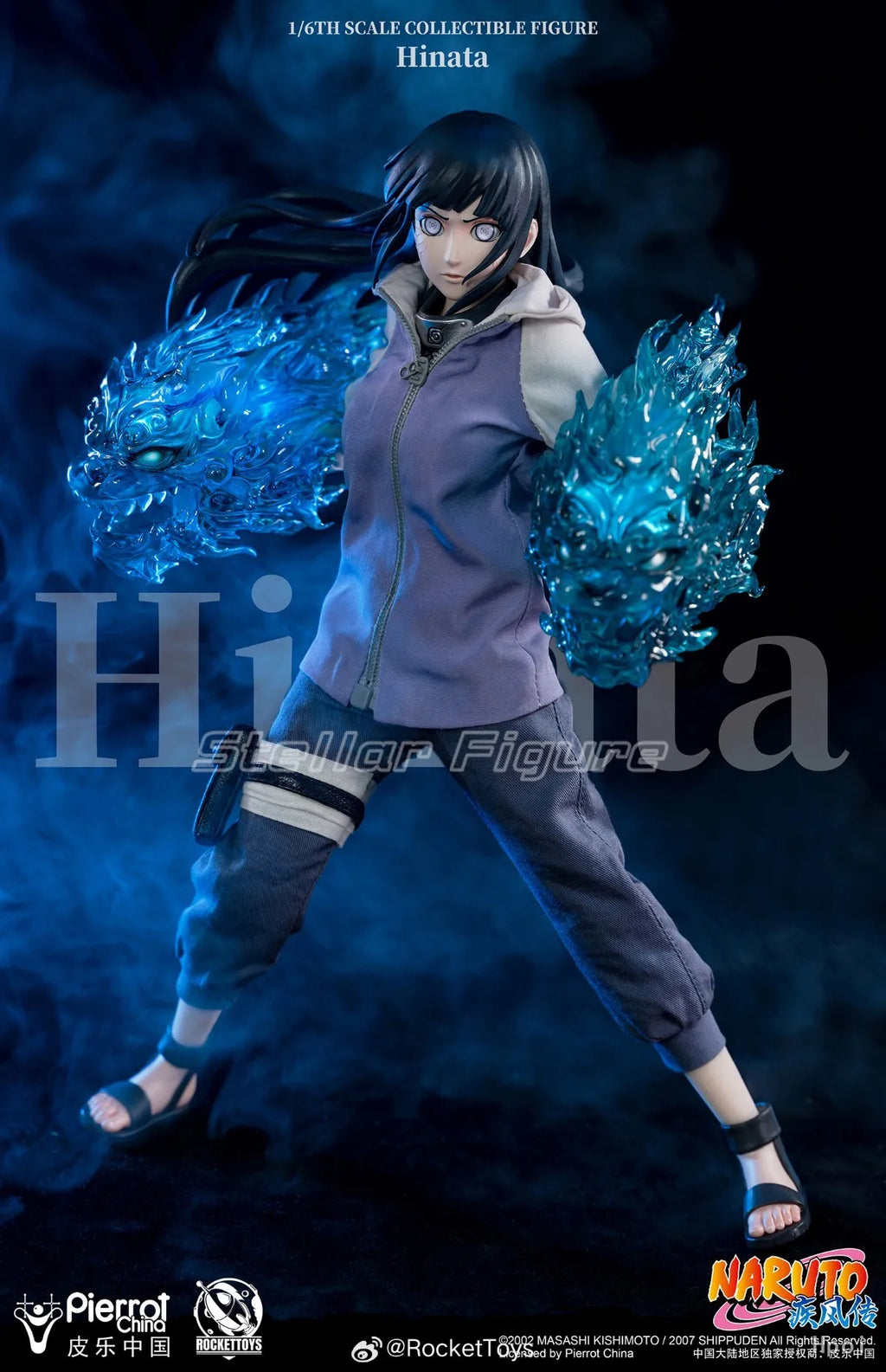 【SF】In Stock RocketToys NARUTO Shippuden Hyuuga Hinata 1/6 Scale Collection Model Figures Anime