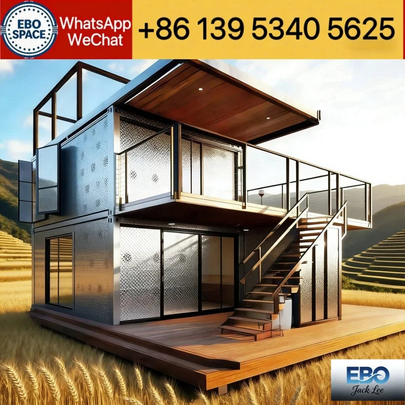 20ft Folding Capsule Cabin Multi-Bedroom Prefabricated House Customized Long-Life Luxury Mobile Container