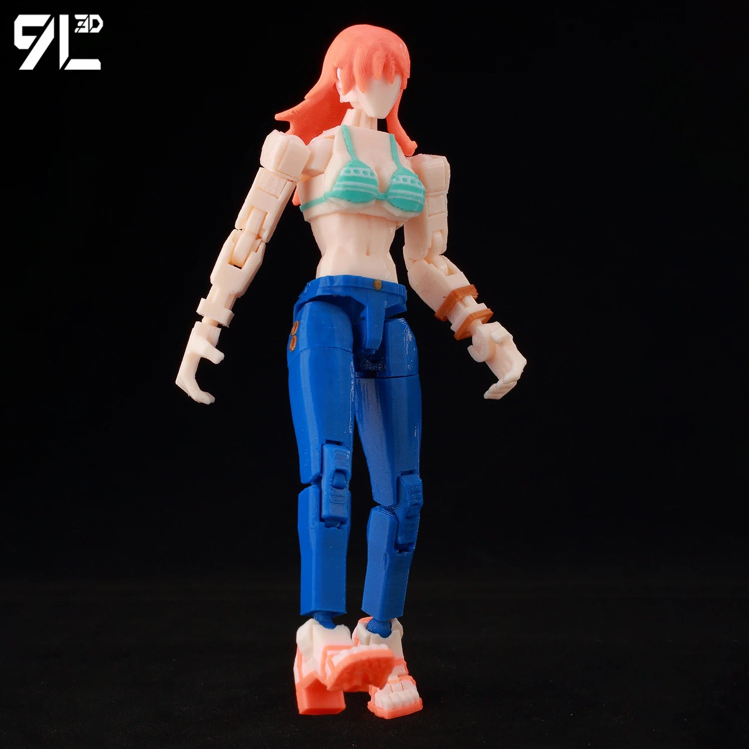 9L3D Printed Anime One Piece Naruto Demon Slayer Dummy13 Lucky T13 Movable Shapeshift Action Figures Mannequin Toys Collectors