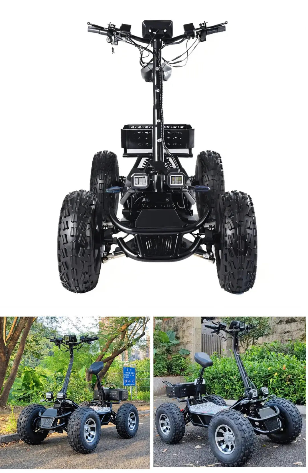 Club Product All Terrain 60v 60ah 10000 Watt 4x4 Off Road Scooter Electric Atv Prices Ride on Golf Scooter