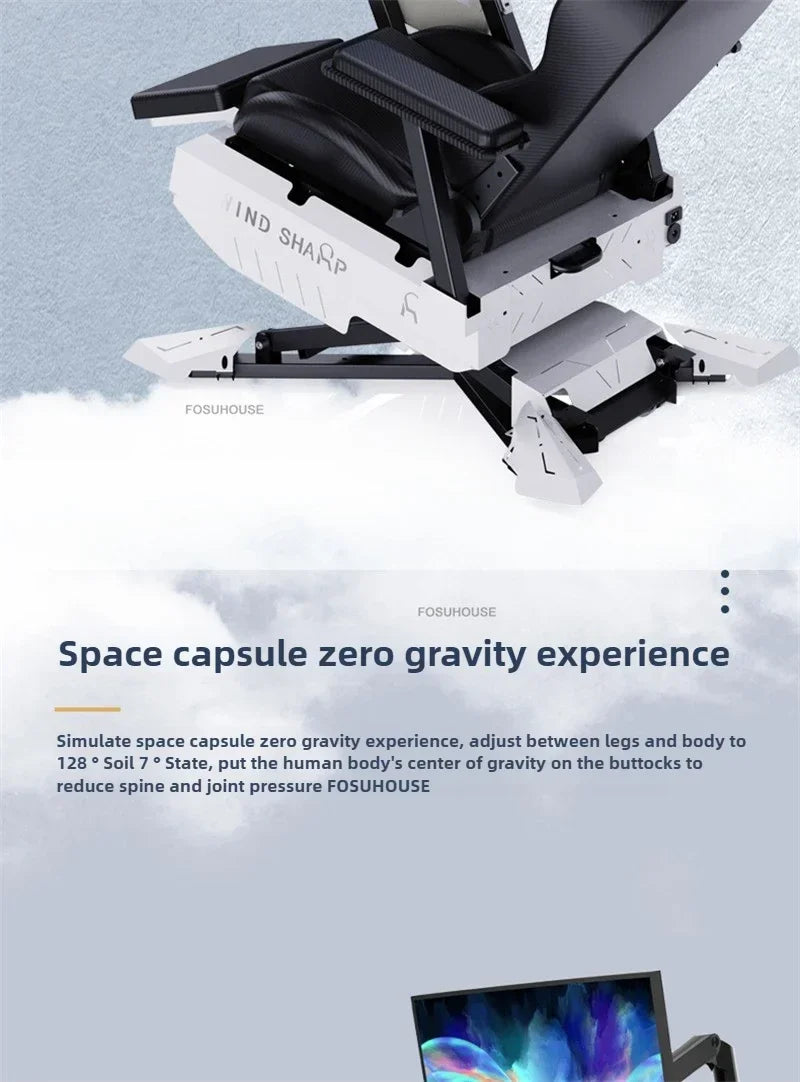 Office Chairs Zero Gravity Notebook Cockpit Gaming Chair Multifunctional Comfortable Computer Chair Lazy Cockpit Integrated
