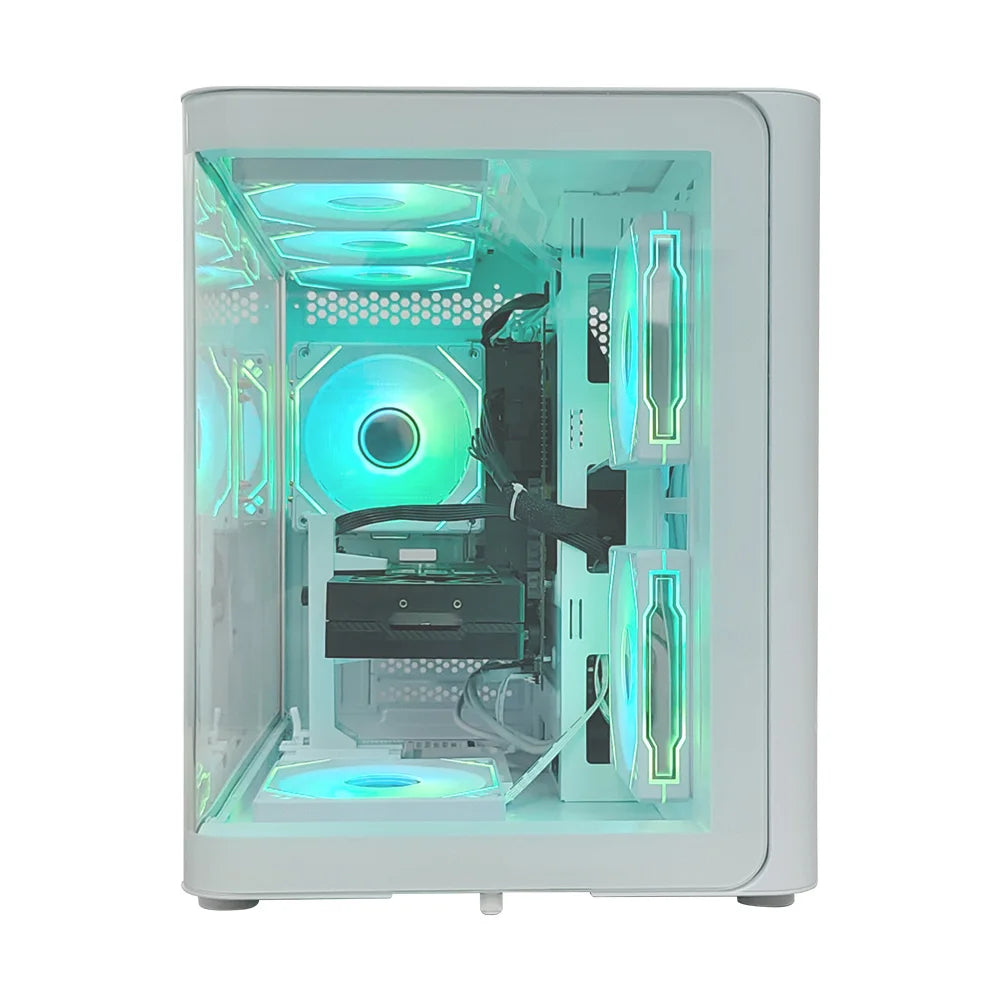 Hot Selling Gamer Processor New White 16gb Ram Ssd 1tb Hdd RTX5060 512GB Ssd Gaming Desktop Computer  Pc