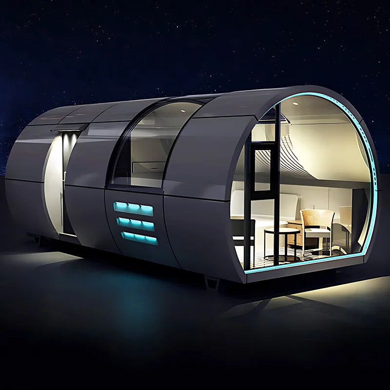 Modern Luxury Modular Steel Prefab House Factory Direct E8  Container Home Big Space Villa Model