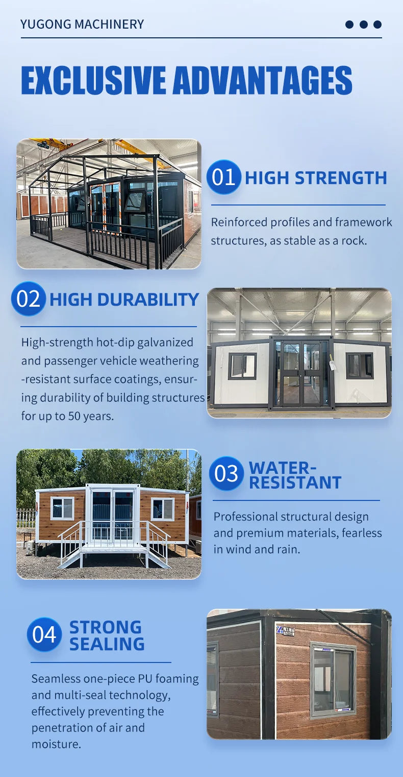 CE Certified Expandable Container House Prefab Home for Global Market Supply