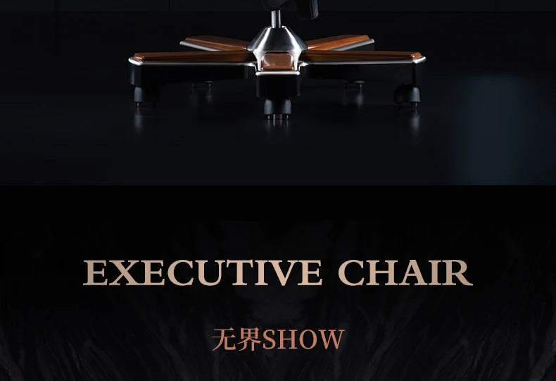 Italian Light Luxury Chiar Leather Boss Office Cowhide Comfortable President Chair Swivel Computer Silla Oficina Furniture