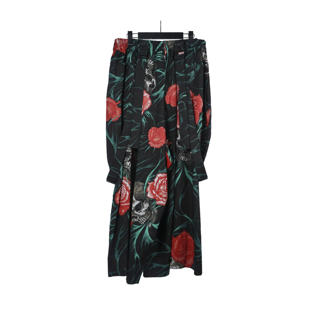 TOP-YAMAMOTO Japanese original design dark niche skull print casual pants