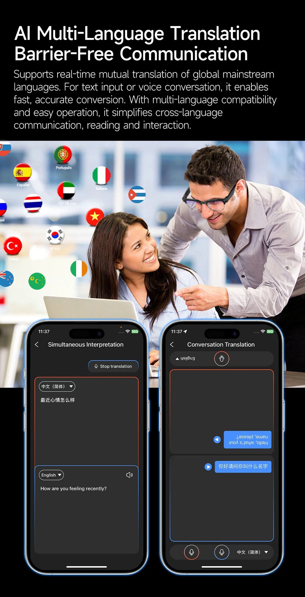 2026 New 8K HD AI Smart Glasses Men Chat GPT 800MP Camera Bluetooth Call AI Translation Voice Assistant Control Sunglasses Wome