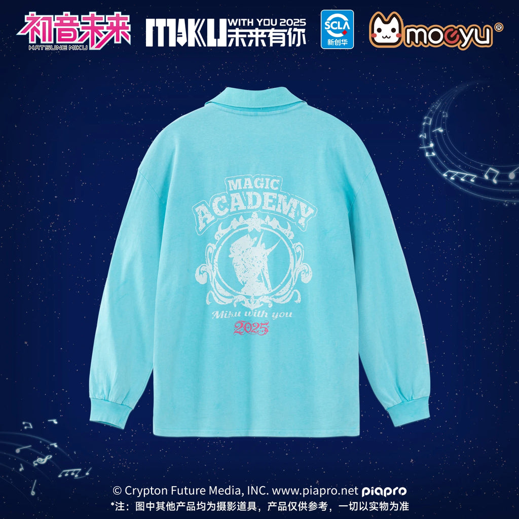 Moeyu Hatsune Miku T-Shirt Men Tee Women Full Sleeve T Shirt Anime Vocaloid Sweatshirt Outdoor Casual Student t-shirt Clothing