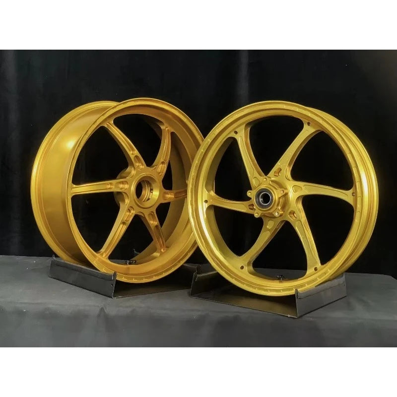 Custom Forged 17 Inch Anodized Aluminum Motorcycle Rims - For Multistrada V4