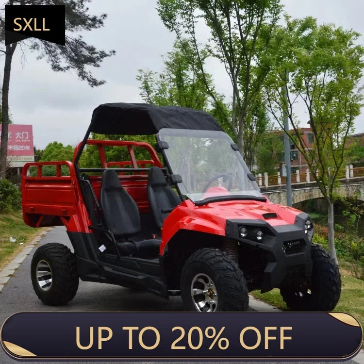 SXLL  Four-wheeled off-road all-terrain vehicle with trailer