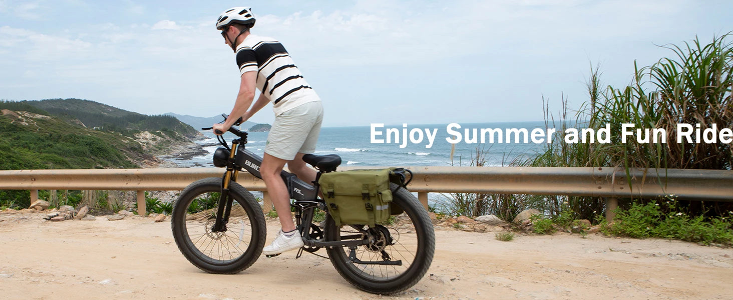 Electric Bike for Adults 1500W Peak 30 MPH E-Bike 65 Mile, 48V 20Ah Removable Battery, 26" Fat Tire Electric Dirt Bike, Full Sus