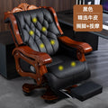 Leather Wheels Office Chair Armrest Ottoman Massage Executive Swivel Chair Comfortable Designer Silla De Escritorio Furniture