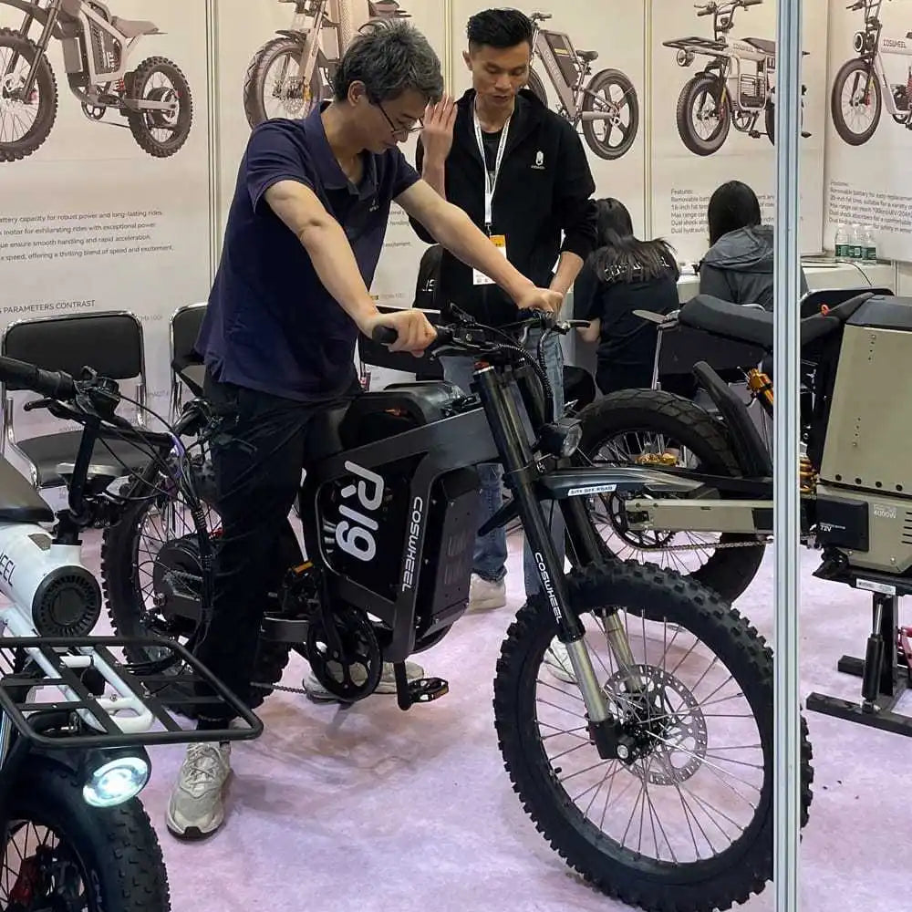 Coswheel R19 Electric Bike 6000W Motorcycles 72V 40AH Battery Dirt Mountain Bike Lightweight Off-Road EBike For Adult