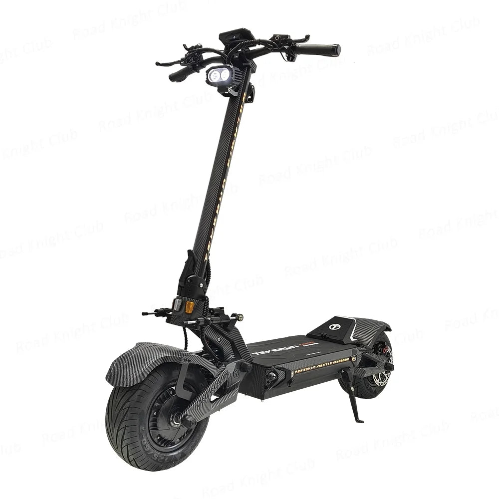 TEVERUN Fighter Supreme+ 7260R V4 2500W*2 Dual Motor 72V 60Ah Battery 4inch Display 4Pistons Brake 13inch Tire Scooter