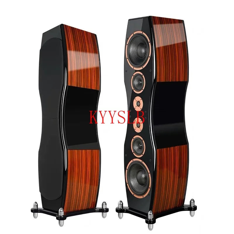 400W Dual 10-inch High-power Floor-standing Speakers Carbon Fiber Units High-fidelity Passive Speakers Home Front Audio 4ohm