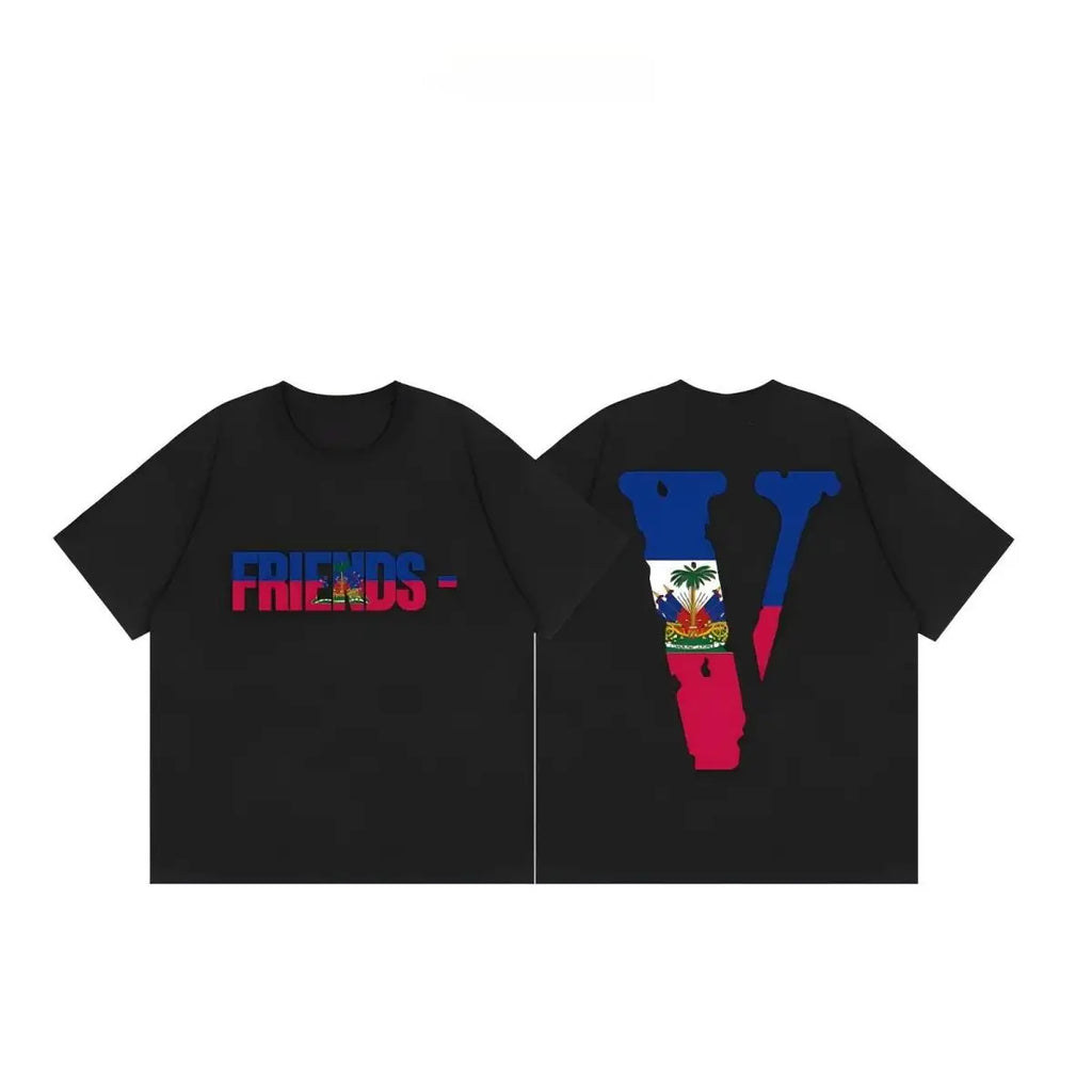 World Flag Streetwear T Shirt Vlone Friends National Flags Graphic Top Casual Daily Wear Gift Fashion Tee  T Shirt Women
