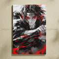 Hot Blooded Anime Naruto Home Decorative Canvas HD Prints Paintings Ink Style Pictures Uchiha Itachi Wall Art Frameless Poster