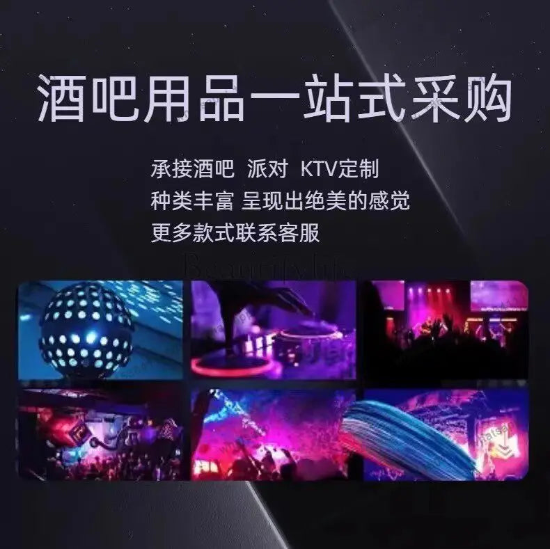 yj9 KTV bar DJ table DJing table Slow shake bar Voice-activated LED light-emitting disc player shelf can be moved