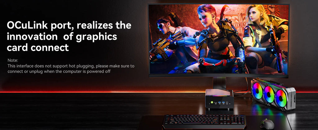 GMKtec K12 AMD R7 H255 for Mini PC Gaming Desktop Computer 8 Core 16 Thread 32GB DDR5 1TB SSD Small Form Factor Home Office