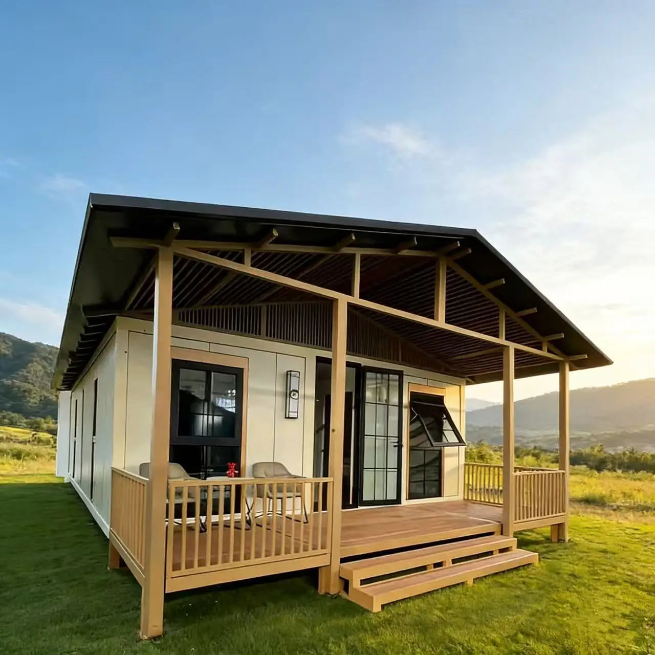 Multi-size folding container house, expandable modular house, multi-purpose, fully equipped