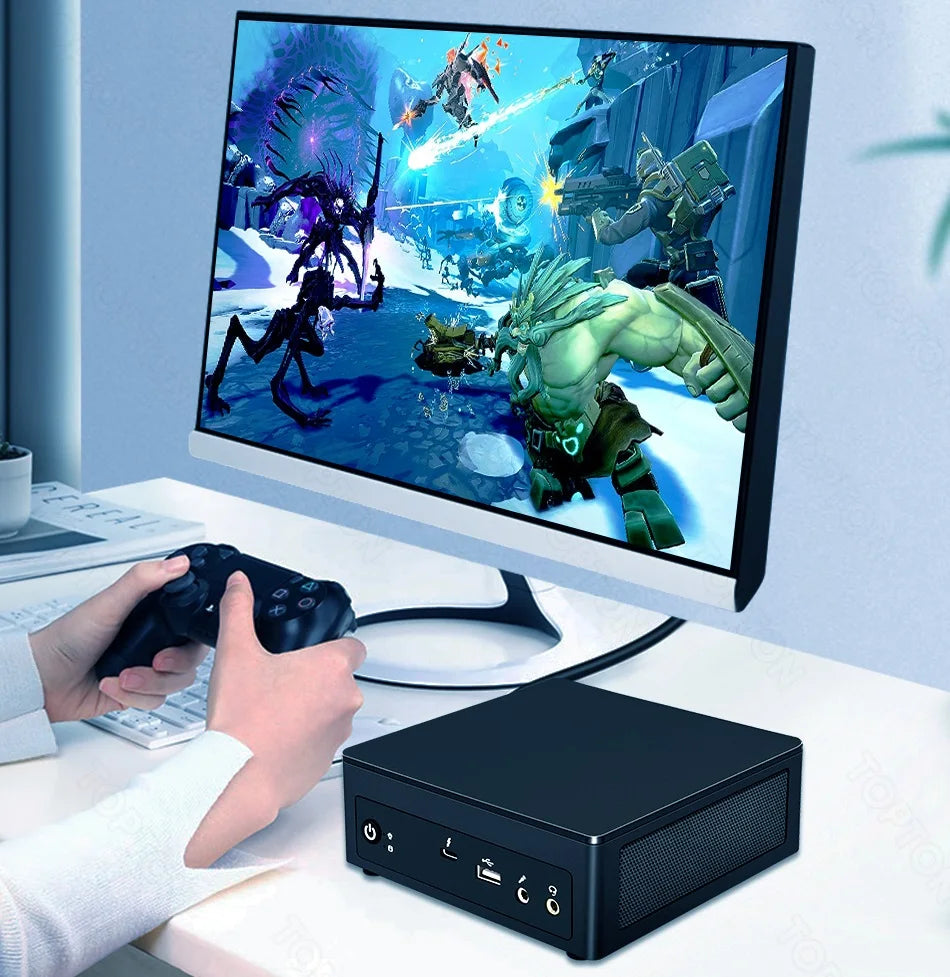Topton Cheap Mini PC I7 1260P 1165G7 I5 1240P 1135G7 Mini Gaming Desktop 2*DDR4 NVMe SSD 2*HD-MI2.0 DP 8K NUC Computer HD HTPC