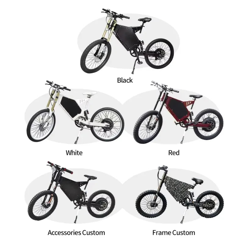 Modification Cheap Price fashion 8000w 12000w 15000W 72V high quality brushless hub motor ebike fat tire  electric bicycle