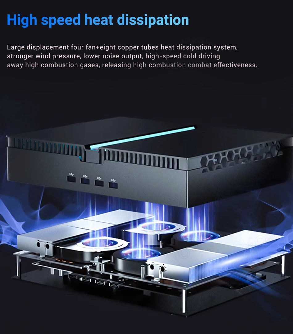 Topton 14th Gen Intel i9 14900F NVIDIA RTX 4070 12G Gaming Mini PC NVMe 2xDDR5 Windows 11 Mini Gamer Computer Desktop PC WiFi6