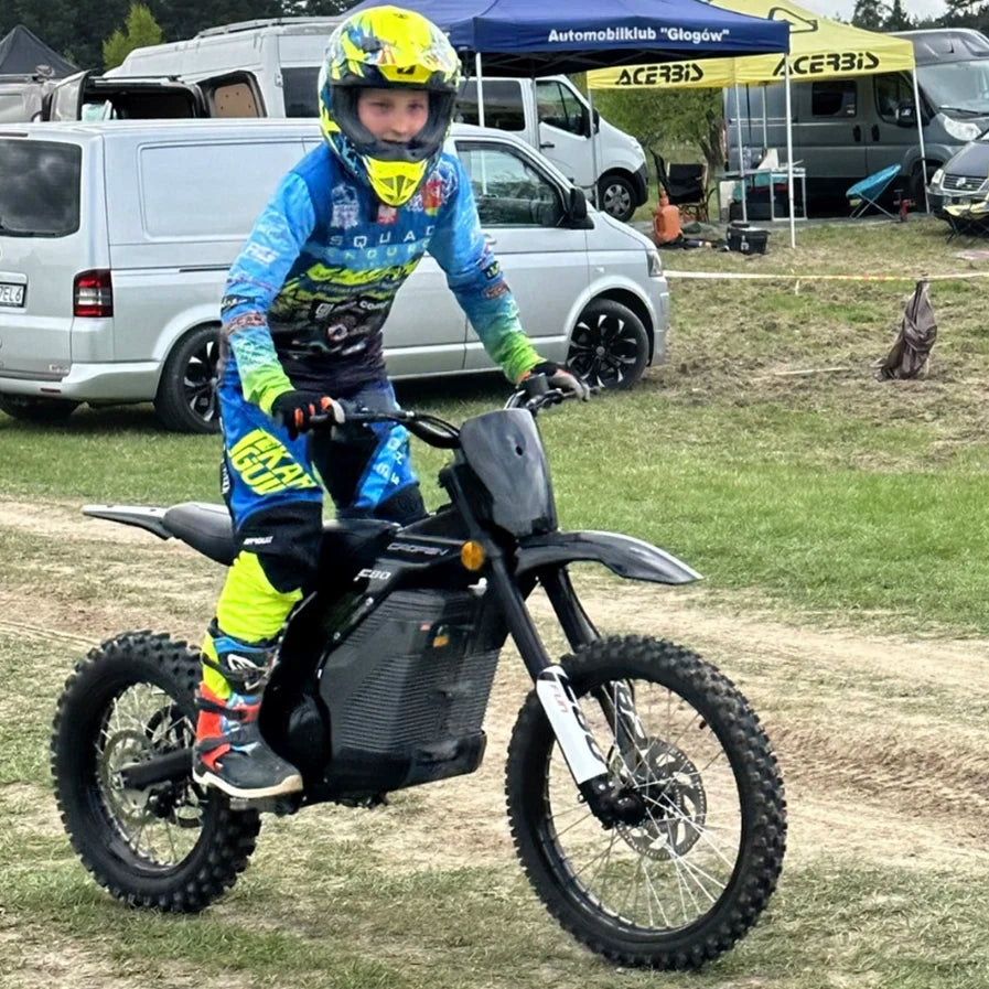 STLF Competition Level Caofen F8 Factory 72V 30-60Ah 12000W 85KM Mid Drive Middrive Electric Dirtbike Electric Dirt Bike