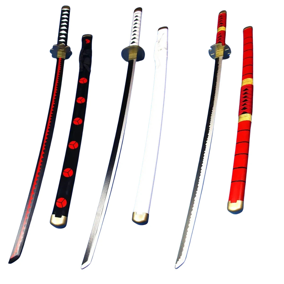 104cm Zoro Katana Sandai Kitetsu Sword Wooden Ninja Blade Anime Cosplay Prop Real Size Japanese Katana Samurai Sabre Kid Toy