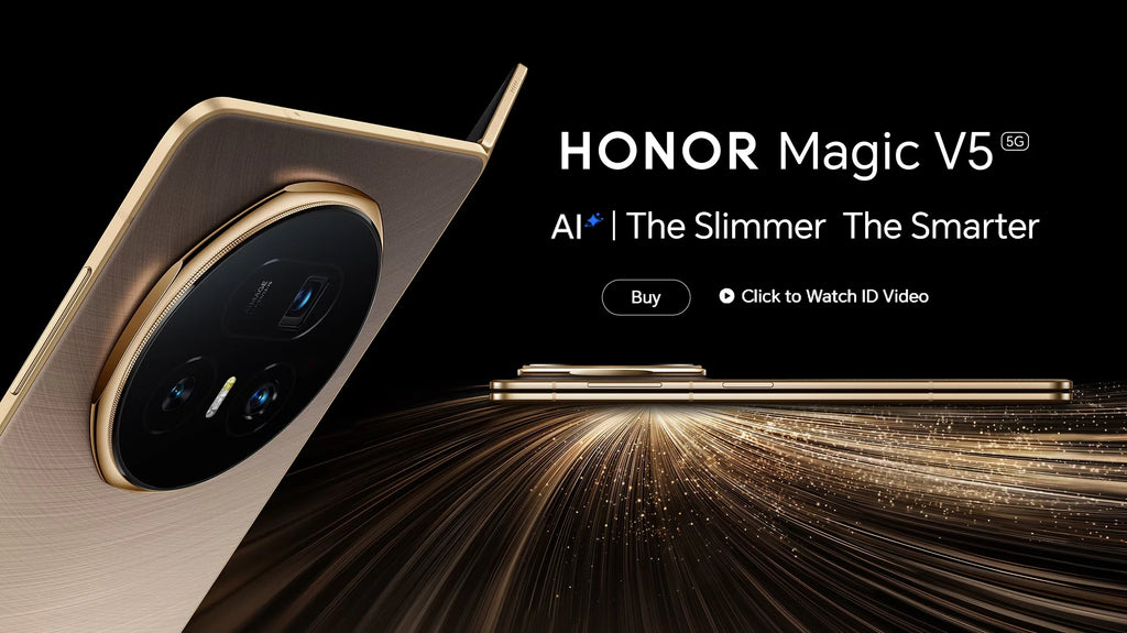 HONOR Magic V5 Global Version 5G Foldable Smartphone Snapdragon 8 Elite 7.95" LTPO OLED Display 5820mAh Battery 66W SuperCharge