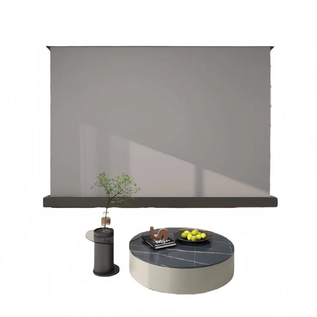 Motorized Fresnel ALR Floor Rising Projector Screen for Standard/Long Throw Projector, 8K Floor Stand Screen for Home Theater