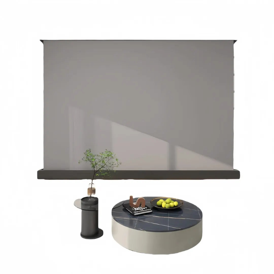 Motorized Fresnel ALR Floor Rising Projector Screen for Standard/Long Throw Projector, 8K Floor Stand Screen for Home Theater