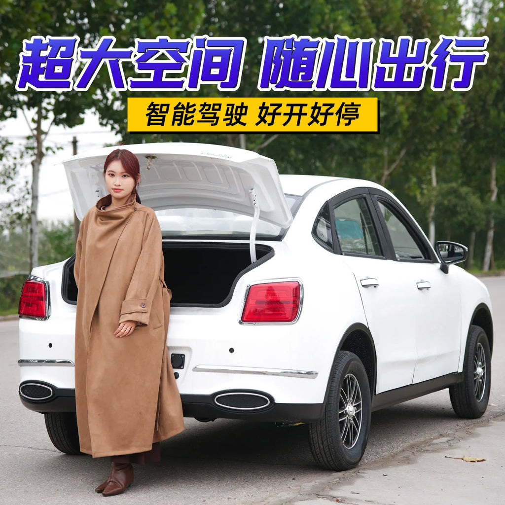 Electric four-wheeled vehicles, petrol and electricity, household new energy cars, children's scooters, old man fun, 2025 new