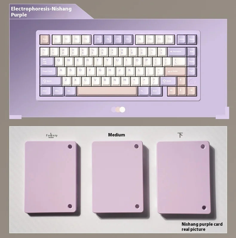 In Stock RAINY75 Mechanical Keyboard Hot-swap Aluminium Alloy Tri Mode RGB GASKET Gaming Keyboards Laptop Accessories custmgifts