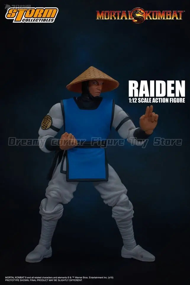 【In Stock】Original STORM COLLECTIBLES Mortal Kombat Series RAIDEN 1/12 Action Figure Toy Model Gift