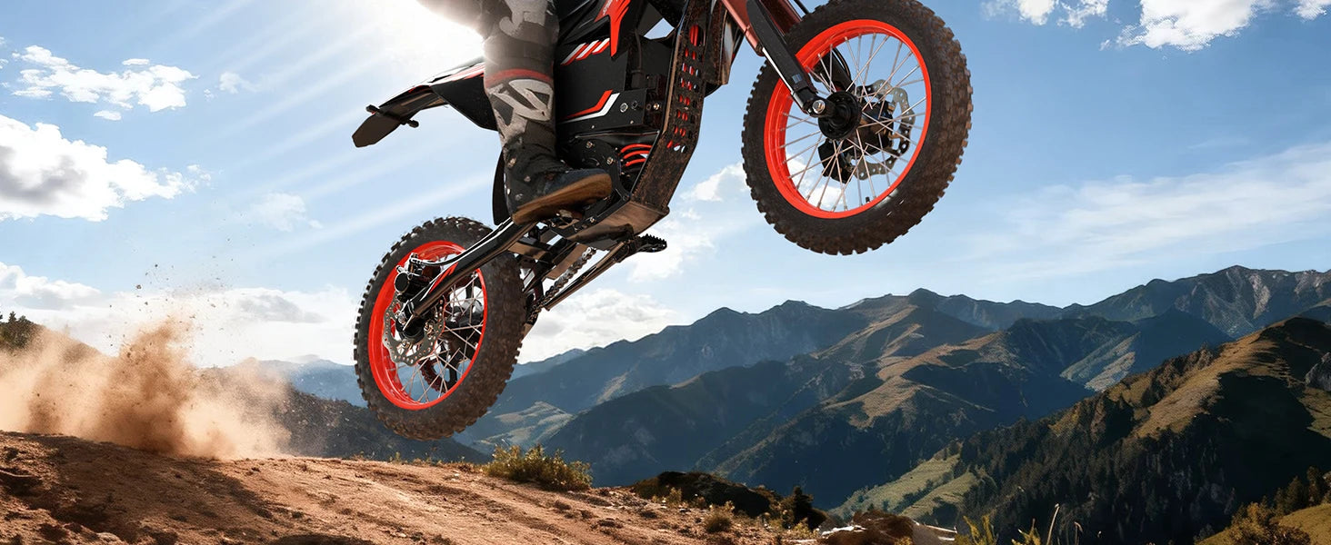 QRONGE X1 Spark Electric Dirt Bike for Teens Adults 4500W Peak Electric Motorcycle 60V 28.8Ah E-Dirt Bike 60 Mile Range E-Bike