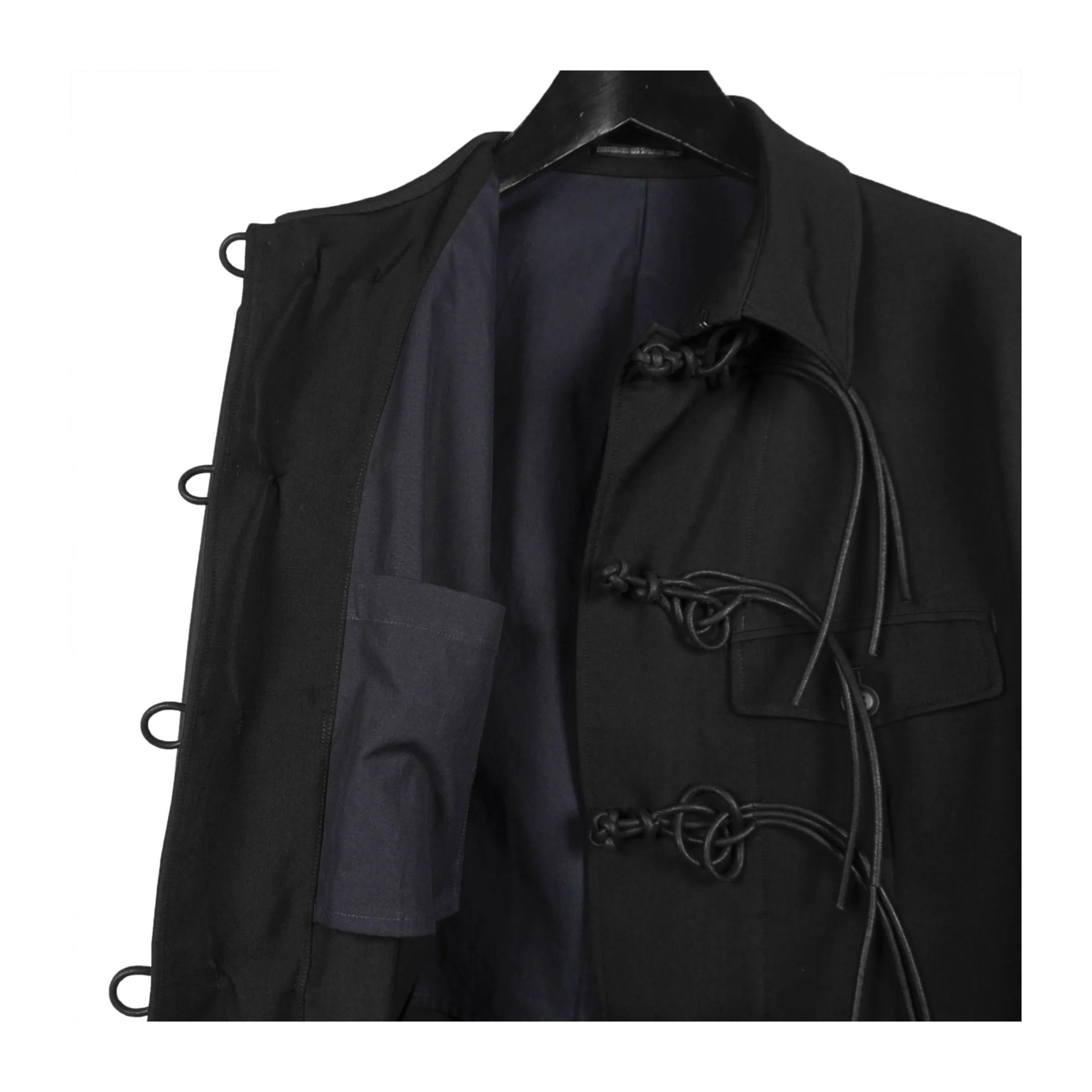 TOP-YAMAMOTO Japanese original design Dark niche men loose Chinese knot button jacket