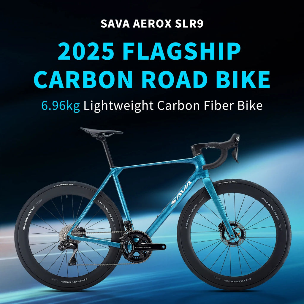 SAVA AEROX SLR9 Full Carbon Fiber Electronic Shift Road Bike with SHIMAN0 Di2 9270 Kit CP-BORA WTO B45 Rims