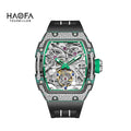 Haofa Automatic Tourbillon Man Watch Carbon Fiber Case Skeleton Mechanical Movement Men's Luxury Watch tourbillon reloj 1901-3