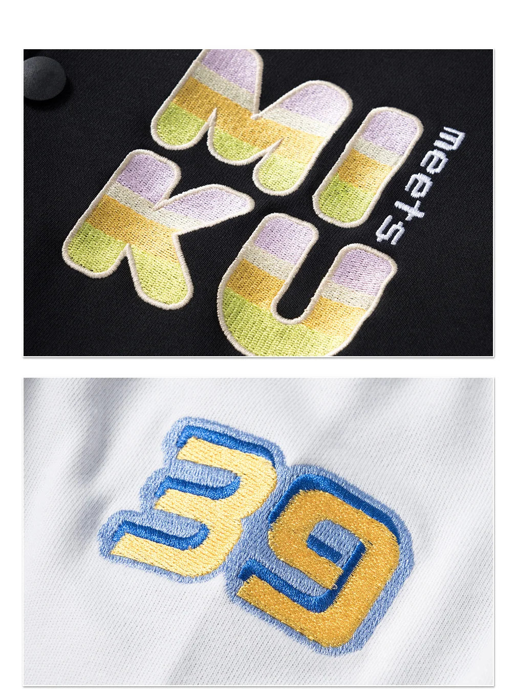 Moeyu Miku Baseball Uniform Jacket for Women Men Coat Cosplay Costume Autumn Jackets Winter Hoody Streetwear