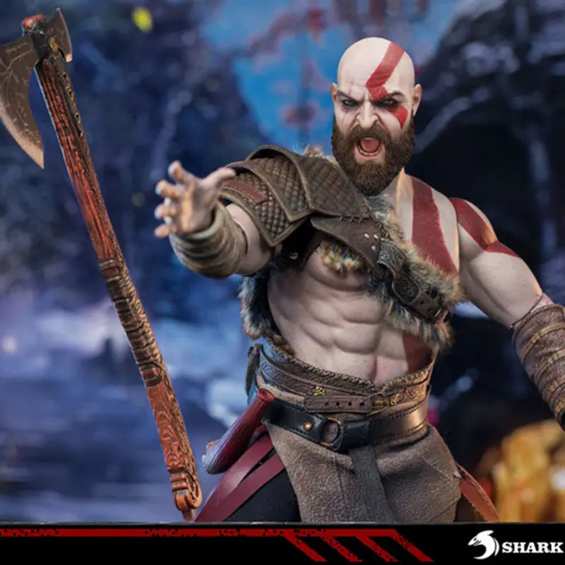 SWTOYS Original Spartan Warrior, God of War Series Kratos Anime Action Figure Model Toys Movable Model Ornaments Gifts Fo Boys