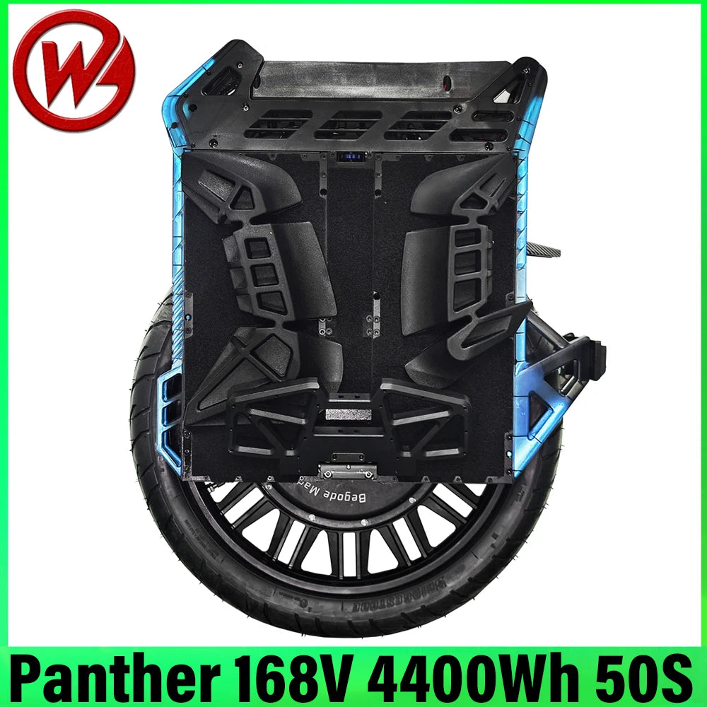 BEGODE Panther 168V 4400Wh 50S Smart BMS 5000W High Speed Motor 48 MOSFET Motherboard Double damping 22 inch Tire