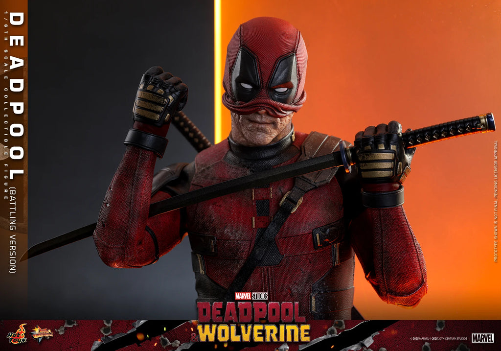 New Original Marvel Deadpool Wolverine MMS782 Battle Damage Version Action Figure Toys Gifts Collection